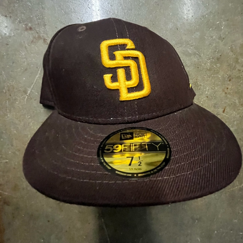New Era Brown Cap with Yellow Logo
